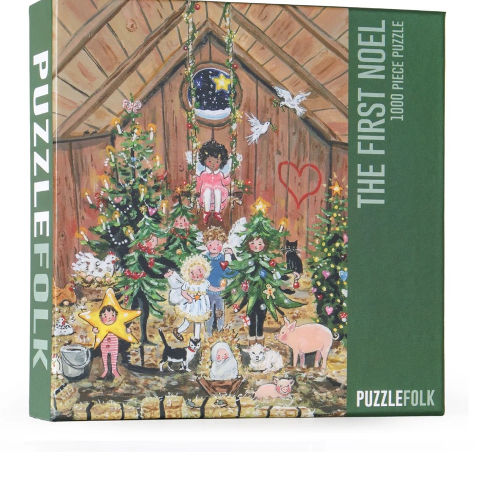 Puzzle Folk The First Noel 1000 Piece Puzzle -